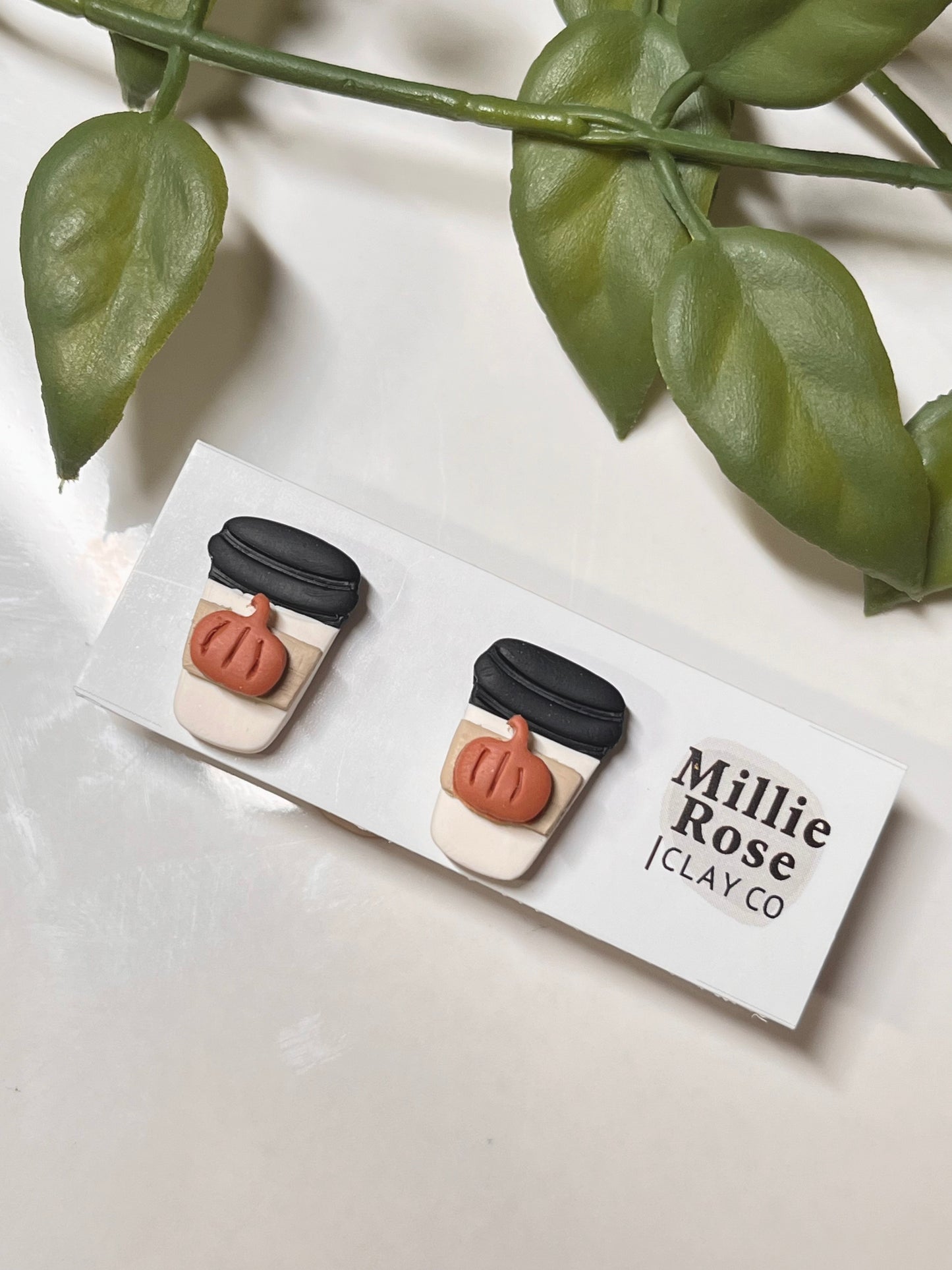 Fall To-Go Cup w/ Pumpkin Stud