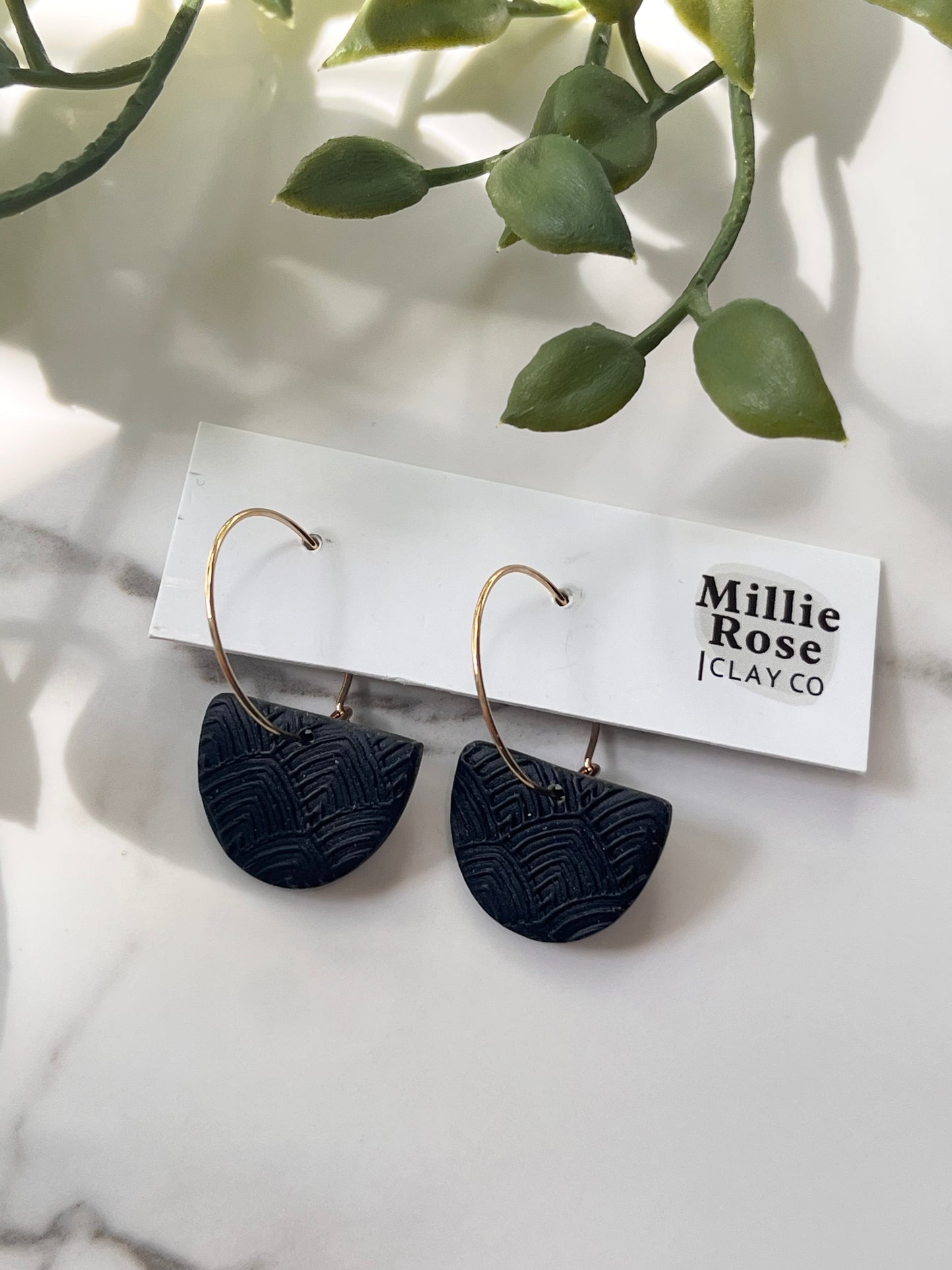 The Luna - Black Art Deco (Gold)