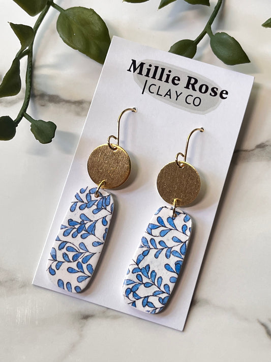 The Elke - Blue Vines (Gold)